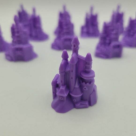 Disney Castle Monopoly Junior Princess Cupcake Topper Replacement Pieces Tokens - Picture 5 of 8